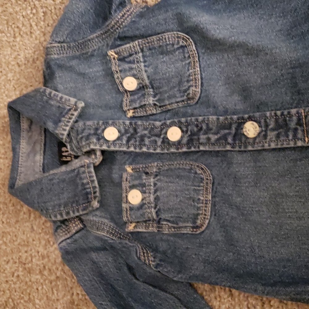 Baby Denim One-Piece - Picture 2 of 2
